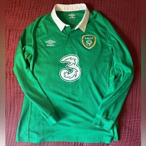 2014 Republic of Ireland Umbro Long Sleeve Home Jersey Size L